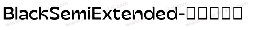 BlackSemiExtended字体转换