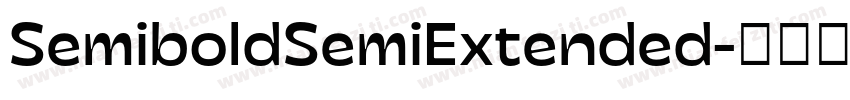 SemiboldSemiExtended字体转换