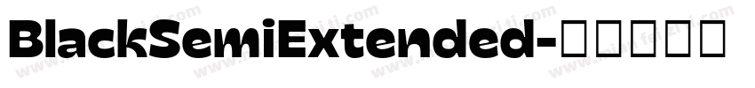 BlackSemiExtended字体转换