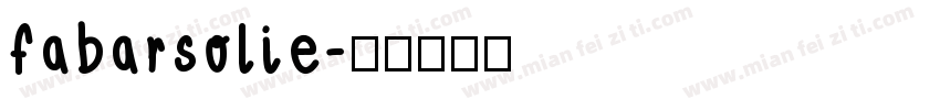 fabarsolie字体转换
