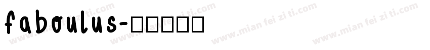 faboulus字体转换