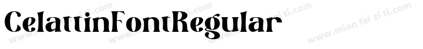 CelattinFontRegular字体转换