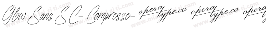 GlowSansSC-Compresse字体转换