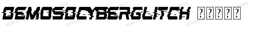 DemoSDCyberGlitch字体转换