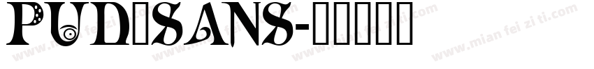 PUD_SANS字体转换