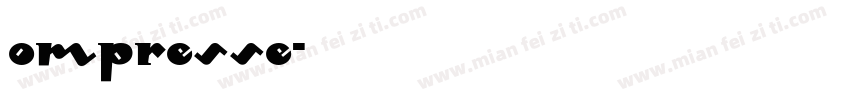 ompresse字体转换