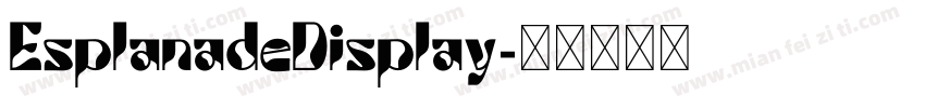 EsplanadeDisplay字体转换