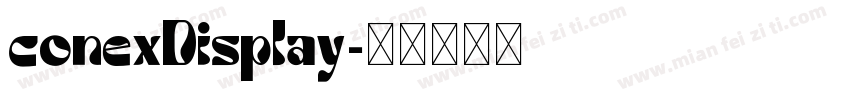conexDisplay字体转换