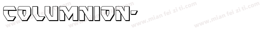 Columnion字体转换