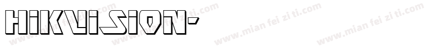 HIKVISION字体转换