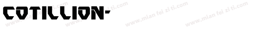 cotillion字体转换