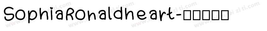SophiaRonaldheart字体转换