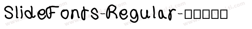 SlideFonts-Regular字体转换