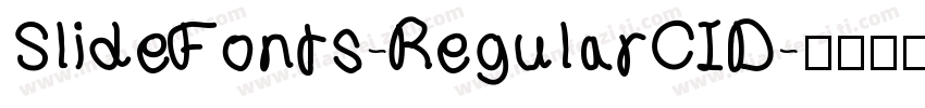 SlideFonts-RegularCID字体转换