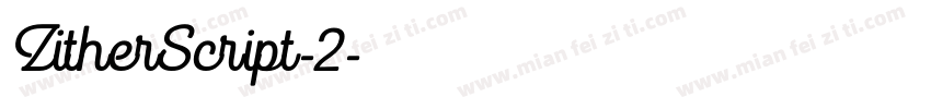 ZitherScript-2字体转换