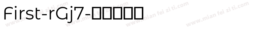First-rGj7字体转换