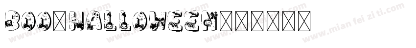 Boo!Halloween字体转换