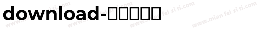 download字体转换