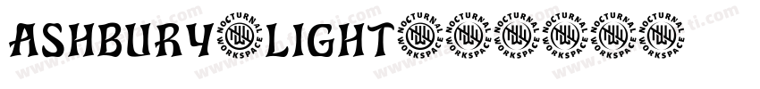Ashbury-Light字体转换