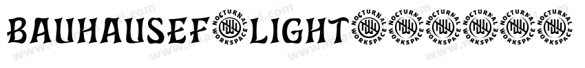 BauhausEF-Light字体转换