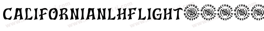 CalifornianLHFLight字体转换
