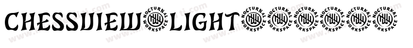 Chessview-Light字体转换