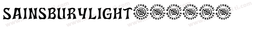 SainsburyLight字体转换