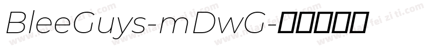 BleeGuys-mDwG字体转换