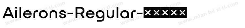 Ailerons-Regular字体转换