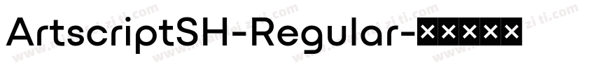 ArtscriptSH-Regular字体转换
