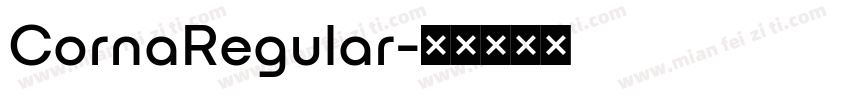 CornaRegular字体转换