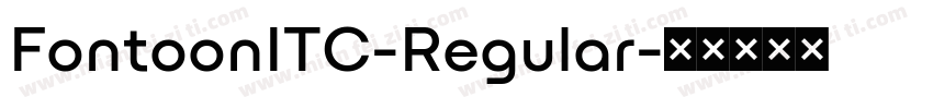 FontoonITC-Regular字体转换