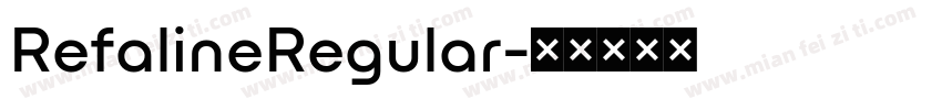 RefalineRegular字体转换
