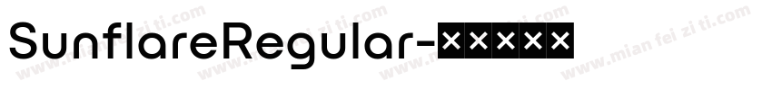 SunflareRegular字体转换