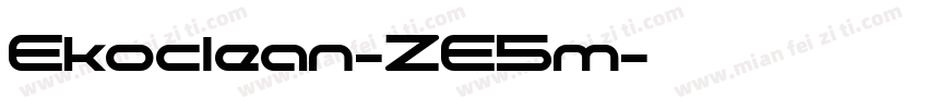 Ekoclean-ZE5m字体转换
