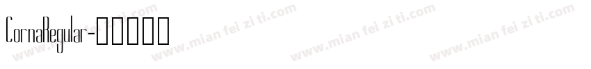 CornaRegular字体转换