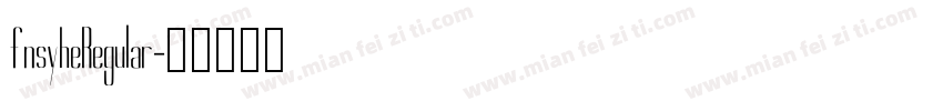 fnsyheRegular字体转换
