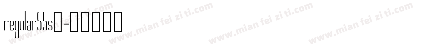regular55s)字体转换