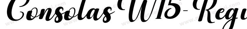 ConsolasW15-Regular字体转换