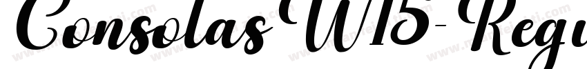 ConsolasW15-Regular字体转换