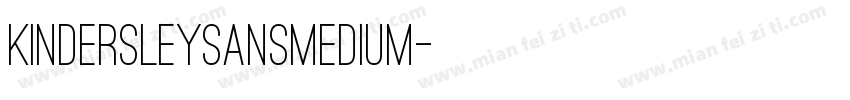 KindersleySansMedium字体转换