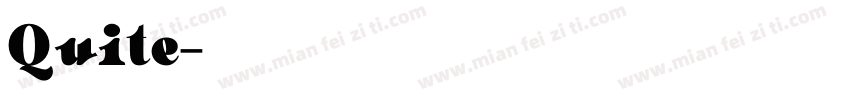 Quite字体转换