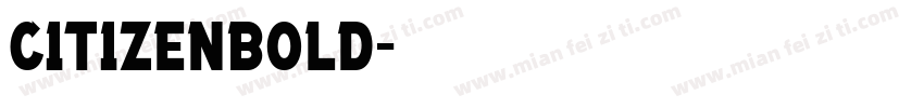 CitizenBold字体转换