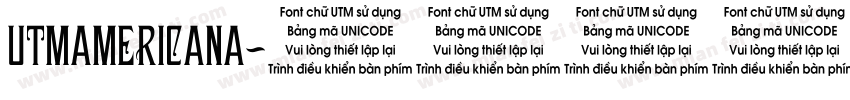 UTMAMERICANA字体转换