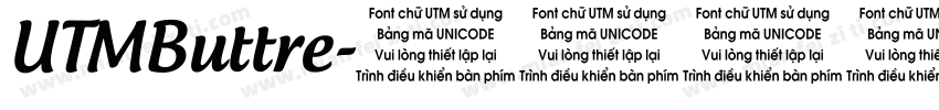 UTMButtre字体转换