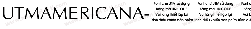 UTMAMERICANA字体转换