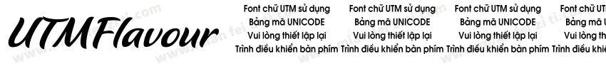 UTMFlavour字体转换