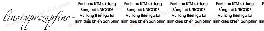 linotypezapfino字体转换
