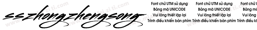 sszhongzhengsong字体转换