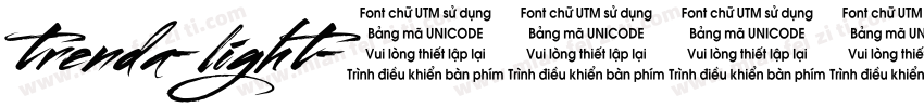 trenda-light字体转换